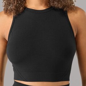 Alphalete Crop Tank - Black